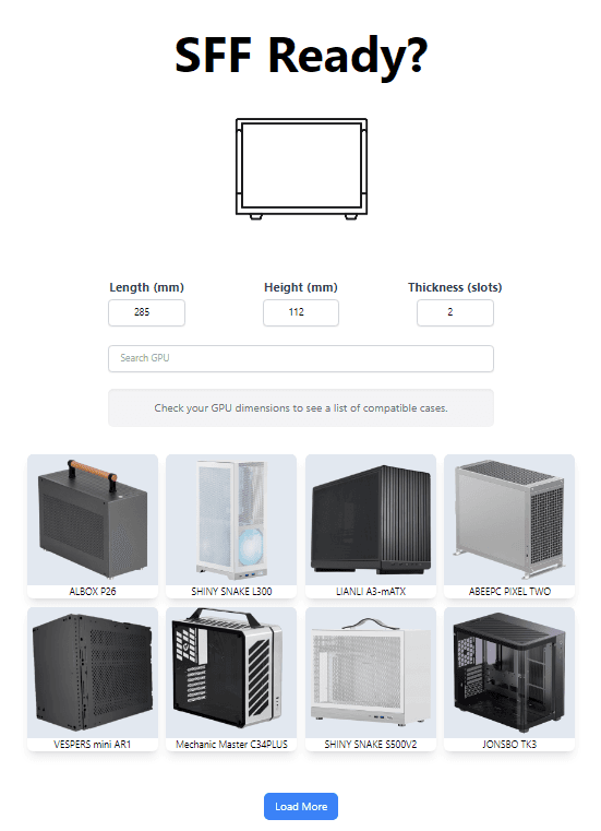 SFF Ready - PC Case Tool